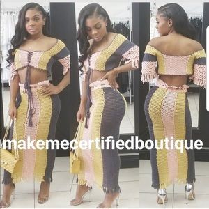 Crochet two piece set